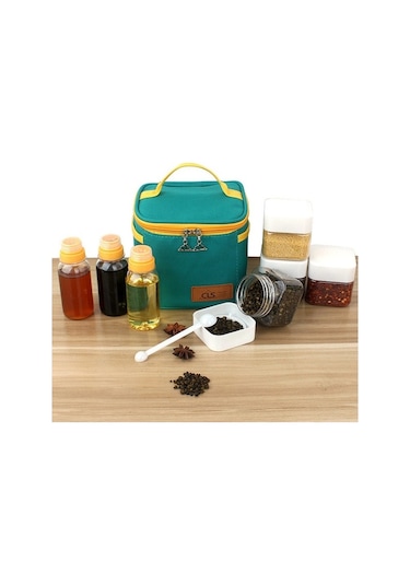 Sones Cls Dış Mekan Baharat Şişesi Seti Taşınabilir Baharat Kavanoz Barbekü Gereç Kombinasyonu Çok Renkli