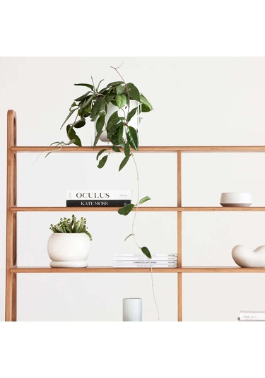 Woodesk Presa, Ahşap Kitaplık Ve Raf Ünitesi, 190x140, Tik Renk