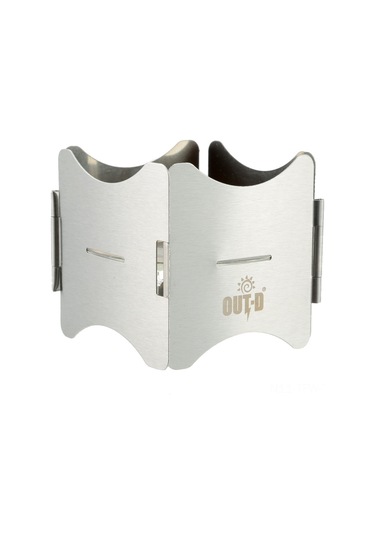 Tenfowee Çelik Gümüş Parça Katlanabilir Dış Mekan Alkol Fırını, Taşınabilir Oxford Çanta İle, Katı Yakıt Tutucu Tabla, Dayanıklı Ve Hafif, 7.5x7.5x7cm Gümüş