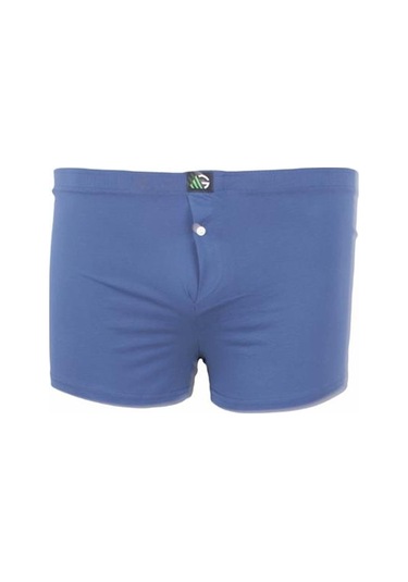 Starbattal Erkek Büyük Beden Düğmeli Uzun Paça Boxer 11907 Indıgo - 3Xl İndigo