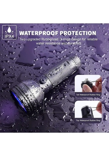 Tongxida 51 Adet Led Mor Işık Uv El Feneri, Blacklight Siyah, Uygun Öğrenciler Ve Amatörler İçin Siyah