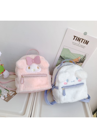 Moveevo Sevimli Köpek Şeklinde Hafif Ve Dayanıklı Sırt Çantası - Outdoor Aktivitelere Uygun Beyaz