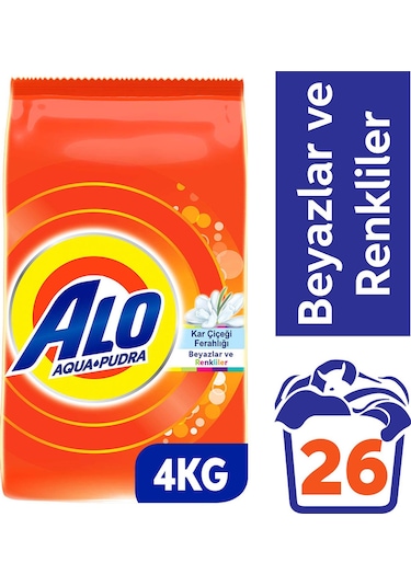Alo Toz Çamaşır Deterjanı Kar Çiçeği 26 Yıkama 4 KG