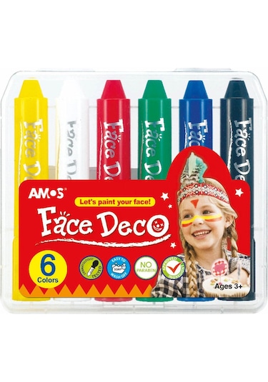 Yüz Boyama Kalemi - 6 Renk