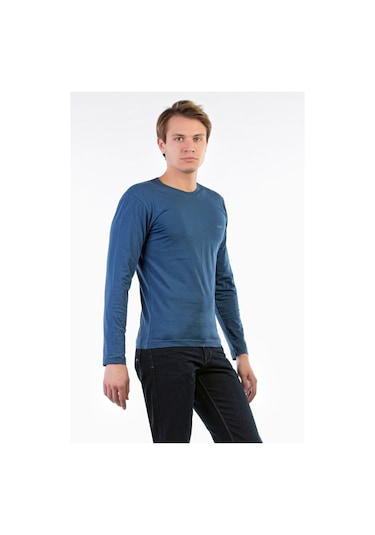 Vigoss Battal Erkek Sweatshırt B44221-03370 - Koyu İndigo