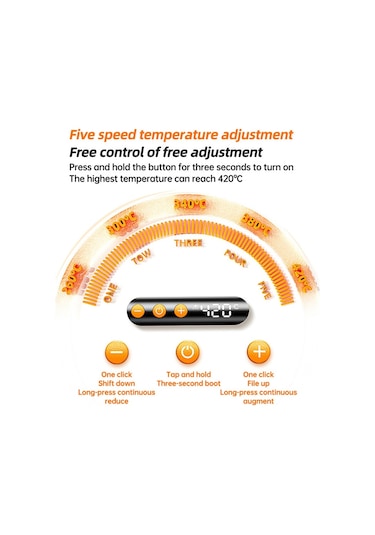 Usb Dijital Ekran Şarjlı Havya Seti 5 Vitesli Sıcaklık Ayarlanabilir Standart Sürüm Gri