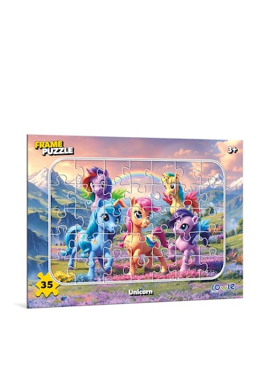 Unicorn Çocuk Puzzle 35 Parça 34 24 Cm