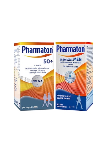 Pharmaton Essential Men 30 Kapsül Pharmaton 50 Plus 30 Kapsül