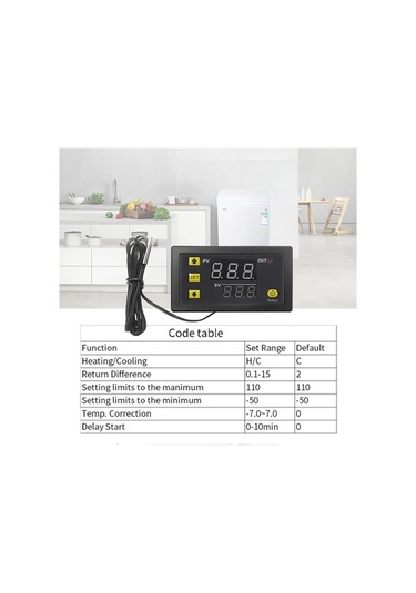 Pazly Mini Dijital Termostat 12v/20a Led Ekranlı - Sıcaklık Kontrol İçin Kullanışlı