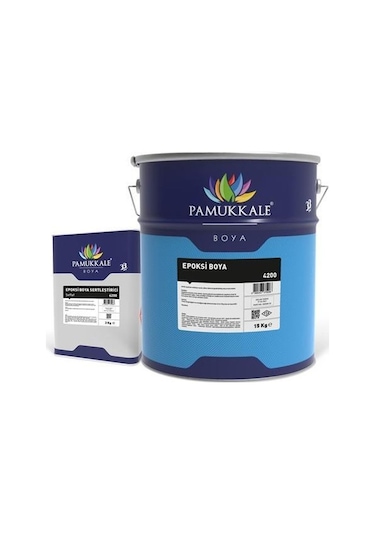 Pamukkale 4200 Epoksi Boya 15 Kg+3 Kg Ral 1003 Taksi Sarı