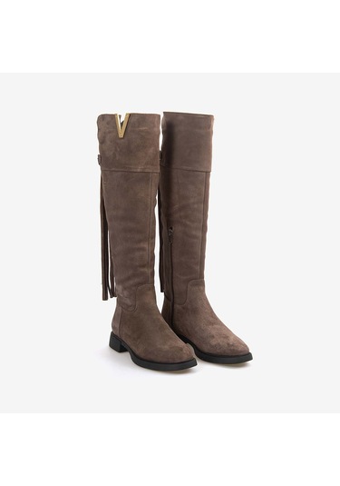 Rouge Kadın Süet Çizme 722 Bizonte Süet