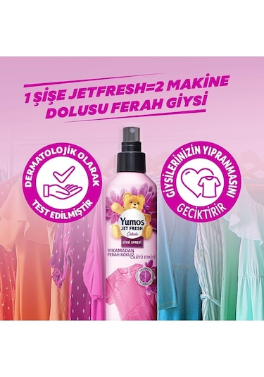 Yumoş Jet Fresh Orkide Giysi Spreyi 200 ML