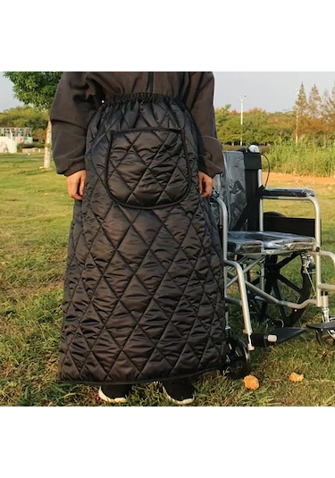 Suntek Tekerlekli Sandalye Battaniyesi Evrensel Uyumlu Siyah Siyah Diğer