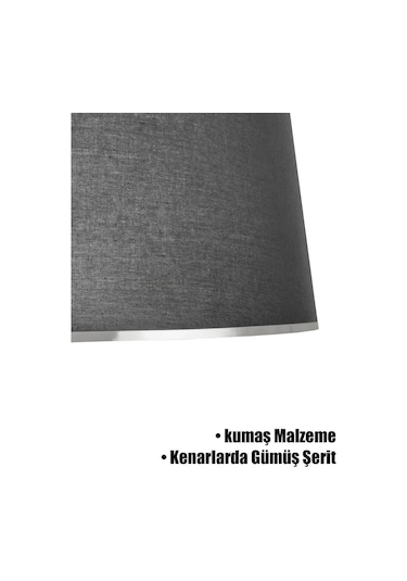 Siyah Gümüş Şeritli Lambader Şapkası Siyah
