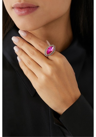 Marquise Cocktail Ring Kadın Yüzük 2.5x2x1 Cm Çok Renkli