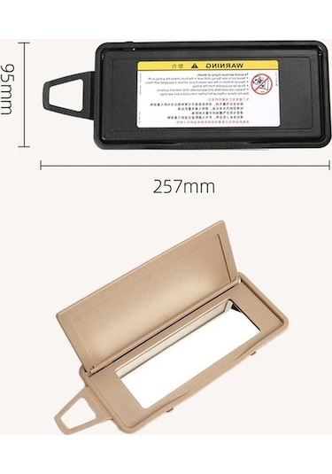 Wondernest Mercedes-benz S Class W220 1998-2005 Ön Sağ Güneşlik Makyaj Aynası Gri