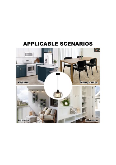 Springsun Siyah Cam Fener Tipi Asım Aydınlatma, 12w Isınak Işık, Uzunluğu Ayarlanabilir Tel, Koridor-balkon-giriş İçin Modern Tasarım Siyah