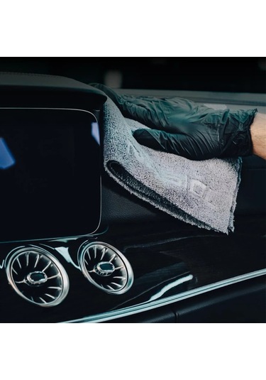 Nasiol 40x40 Koyu Gri Seramik Kaplama Detailing Mikrofiber Bez