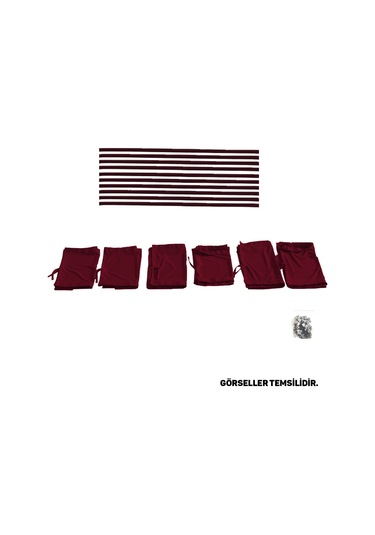 Pandami Citroen Berlingo 2.nesil 2008-2018 Uyumlu Bordo Raylı Oto Perde Takımı