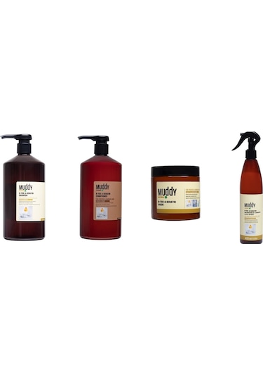 Muddy B-Tox & Keratin Bakım Seti 4'lü