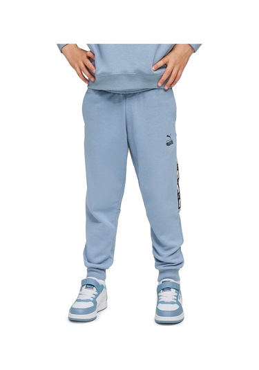 Puma X Hot Wheels Sweatpa Mavi Unisex Çocuk Eşofman Altı Mavi