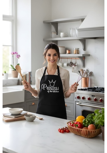Mutfak Önlüğü Princess Of The Kitchen Renkli