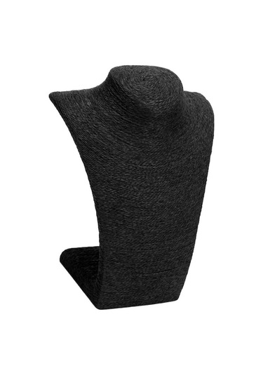 Trendooze Üst Takı Standı Siyah Siyah Manken L Kolye Kolye Göğüs Ekranı Düzey 23x26cm Ev