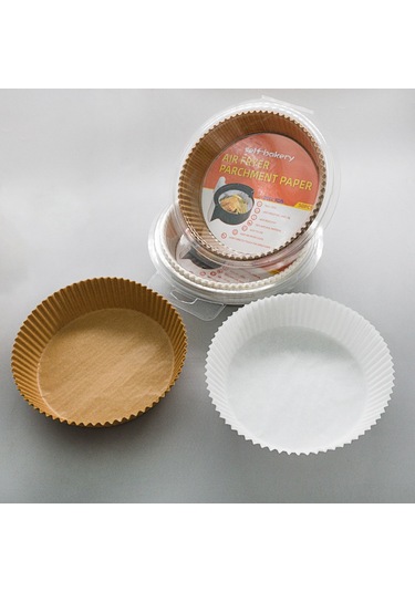 Yuntech01 Kedi Desenli Kahverengi 20cm Kare Hava Fritöz Kağıdı - Yağ Emici, Islaklık Önleyici, 50 Adet - Fırın Ve Barbekü İçin Uygun Çok Renkli