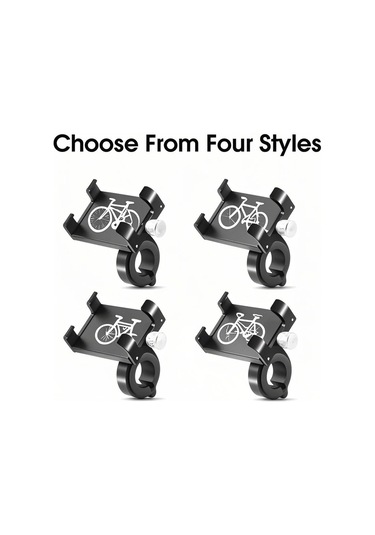 Neevoyu Bisiklet Telefon Tutucu - Güvenli Sürüş İçin Sağlam Alüminyum Sabitleyici 55-100mm Telefonlar İçin Siyah
