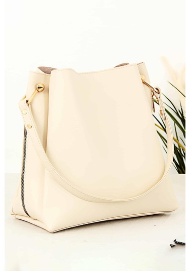 Nicolo İçi Süet Aksesuarlı Kadın Omuz Çantası BP-4713O