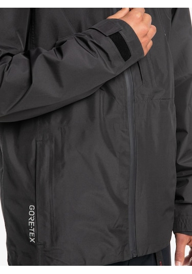Quiksilver Over Cast Gore Tex Jk Erkek Mont-27815-Koyu Gri