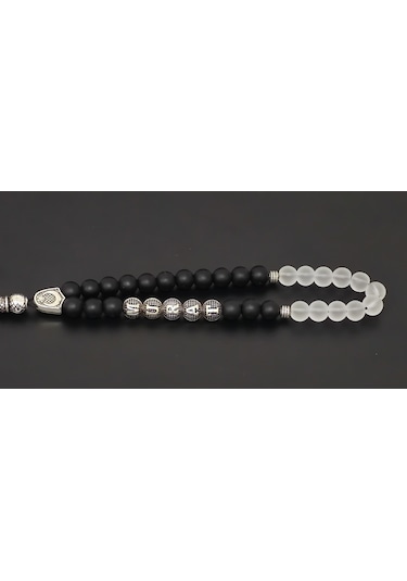 Tesbihsakarya Isimli - Isme Özel - Mat Oniks - Dumanlı Kuvars Doğaltaş Tesbih