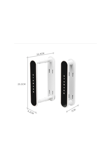 Yystore LV680 Duvara Monte Askı Depolama Organizatörü Yeşil