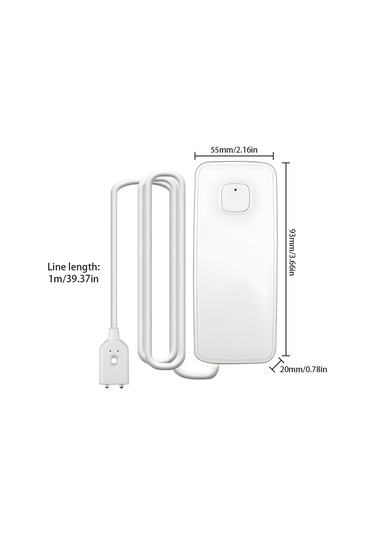 Wezone Akıllı Wifi Su Kaçağı Alarmı - Ip67 Su Geçirmez, 85db Sesli, Mutfak, Banyo, Bodrum İçin Uygundur