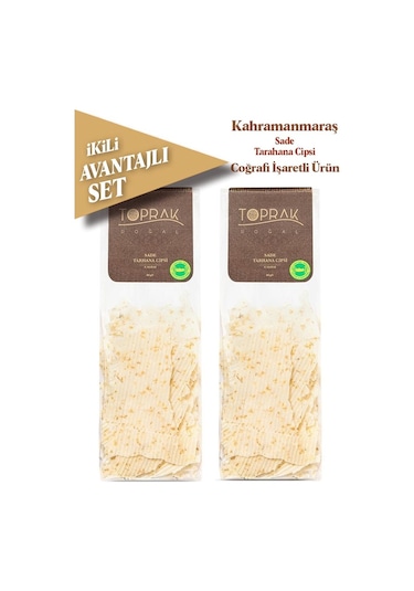 Toprak Doğal Sade Tarhana Cips Avantajlı 2 x 80 G