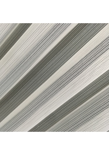 Perdefony Çizgili Düz Tül Perde
