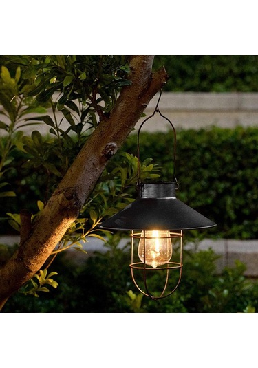 Suntek Teras Çim Için Asma Çubuk Dış Işıklar Ile Siyah Siyah