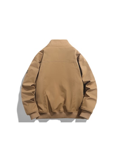 Erkek Polar Astarlı Ceket, Sonbahar/kış Stili, Kalın Polar Astarlı Ceket, Açık Hava Uçuş Ceketi, Pamuklu Mont Siyah