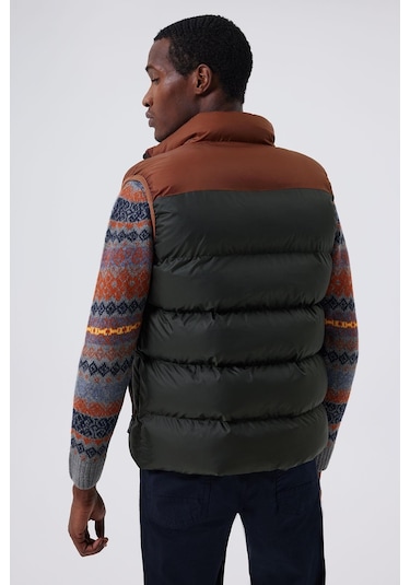 Lee Cooper Blaın Erkek Yelek-16022-Yeşil - Kahverengi