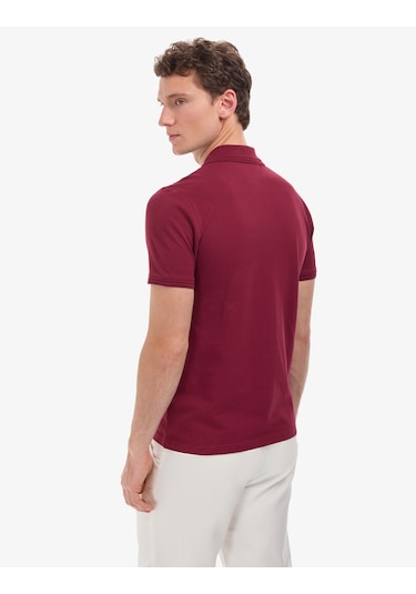 Pierre Cardin Erkek Bordo Tişört Basic 50325323-vr014