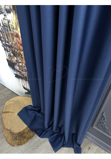 Fon Perde Blackout Karartma Işık Ve Isı Engelleme Özelliği Lacivert Çok Renkli