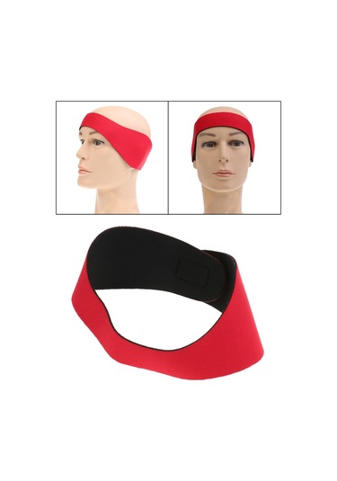Suntek Yüzme Kafa Bandı Ayarlanabilir Banyo Dalışı Su Kırmızı