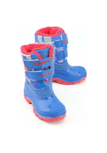 Gezer Kışlık Erkek Çocuk İçi Peluşlu Cırt Cırtlı Ayarlanabilir Su Geçirmez Braveman Kar Bot Çizme Gc2kpm.00636.00.gz9.h33 Saks Mavi