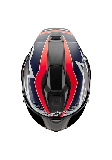 Alpinestars Supertech R10 Carbon Team Spor Motosiklet Kaskı Mat Siyah Kırmızı Beyaz