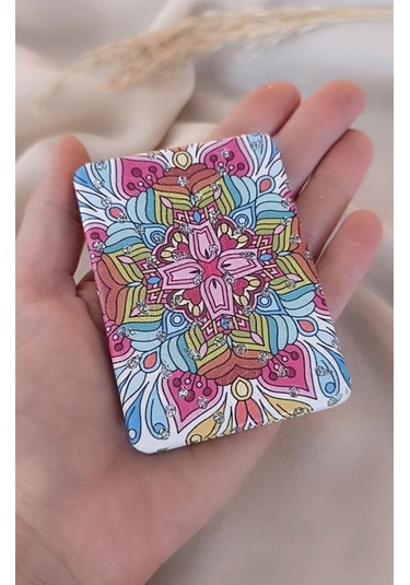 Ayna Makyaj Aynası Model Cep El Aynası Çanta Seyahat Taşınabilir Çok Renkli