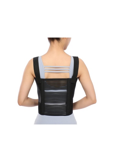 Sones L Omuzlar Üç Parçalı Kaburga Sabitleme Kayışı Postkardiyotorasik Göğüs Kuşağı Siyah