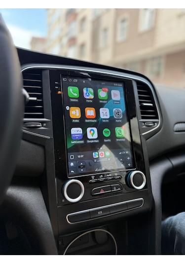 Megane4 Tesla Ekran Android 13 Multimedya 4gb /64gb Hafıza Carplay Dijital Klima Arka Kamera  9.7''