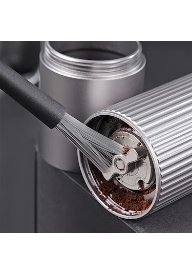 Topshop1 3 Adet Siyah Profesyonel Manuel Kahve Değirmeni Kaymaz Alüminyum Gövde Ayarlanabilir Çelik Bıçak