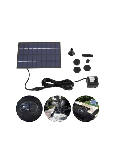 Gajeena Güneş Enerjili 1.8w 18x12cm Mikro Oksijenatör - Havuz, Akvaryum Ve Bahçe Su Fıskiyesi