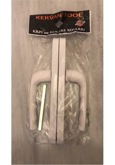 Kervan Pvc Kapı Kolu Beyaz Plastik